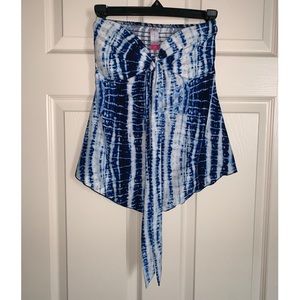 Walmart- blue strapless shirt